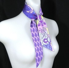 HERMES Twilly Scarf silk