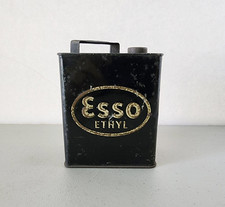 Esso Ethyl Mini Gas Oil Can for Pedal Car, Antique Metal