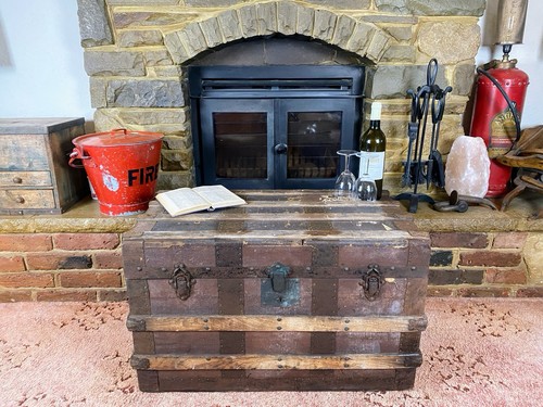 Old antique steamer - old, trunk