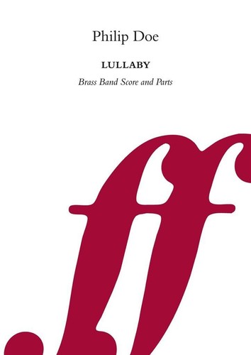 Lullaby brass band score - brass,