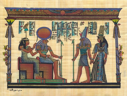Egyptian papyrus art - egyptian,