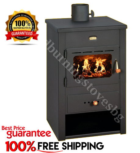 Wood burning stove fireplace - burning,