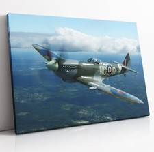 Spitfire fighter plane - plane, canvas