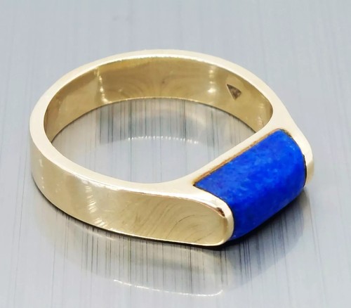 Vintage 9ct gold - vintage, lazuli
