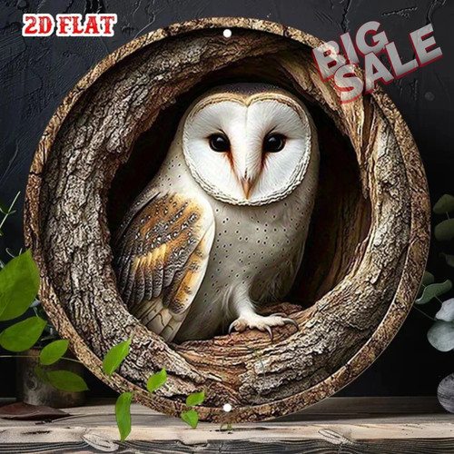 Stunning owl garden plaque - stunning,