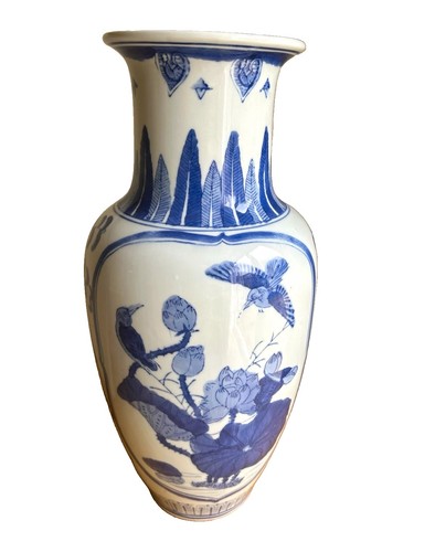Blue white hand - &,