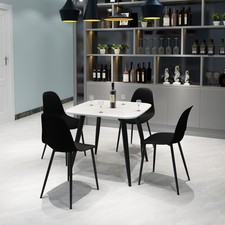Aspen white square table - white, and