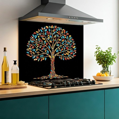 Printed glass kitchen - glass,