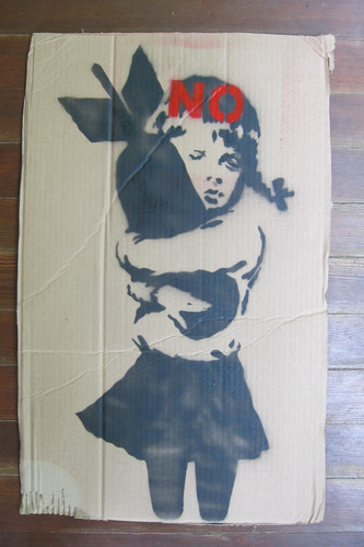 Banksy anti iraq war bomb - banksy,