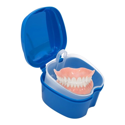 Clean denture bath case dental - denture,