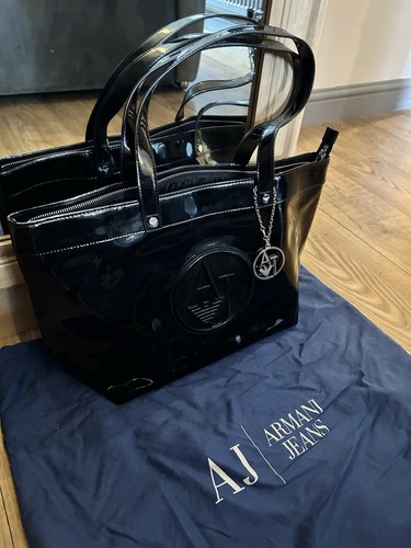Black patent leather emporio - patent,
