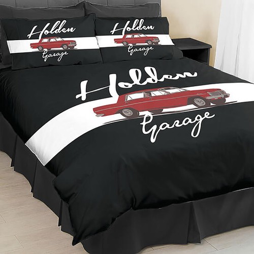 Holden garage queen quilt - garage,