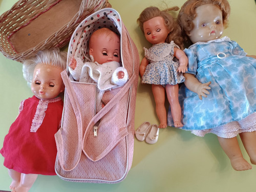 Assorted vintage dolls - vintage, with