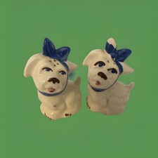 Salt &pepper White Dog Set Vintage
