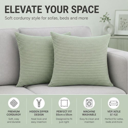 Luxury corduroy cushion - luxury, covers