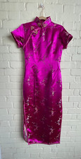 Manon Cheongsam Size 36 Size Uk 8 Traditional Chinese Dress Pink Floral