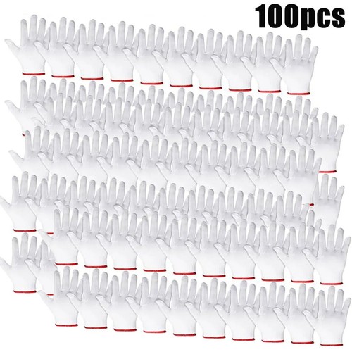 Pairs cotton work gloves - 12,