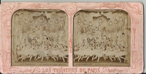 Stereoview les théatres paris - théatres,