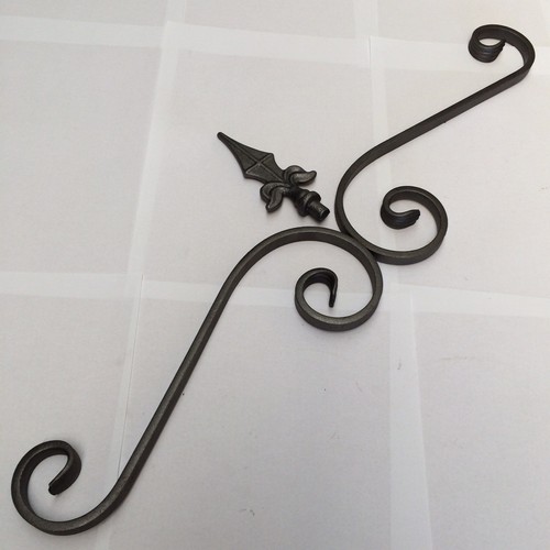 Wrought iron scrolls spear top - scrolls,