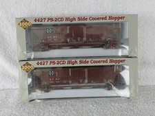 Proto 2000 HO 4427 PS-2CD High Side Covered Hopper Wagons X 2 AT&SF Santa Fe 