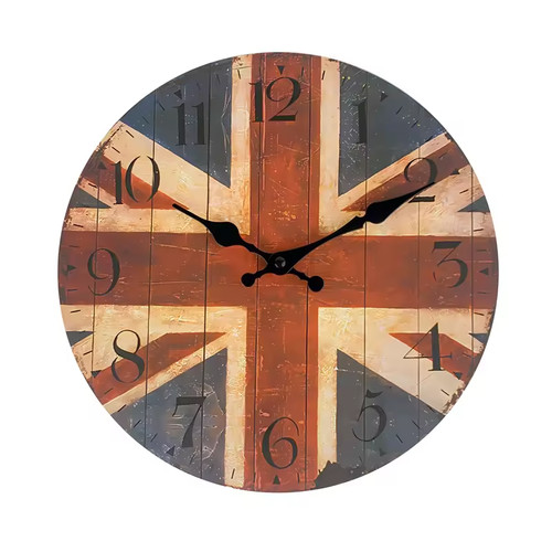 Union jack wall clock 30cm - wall,