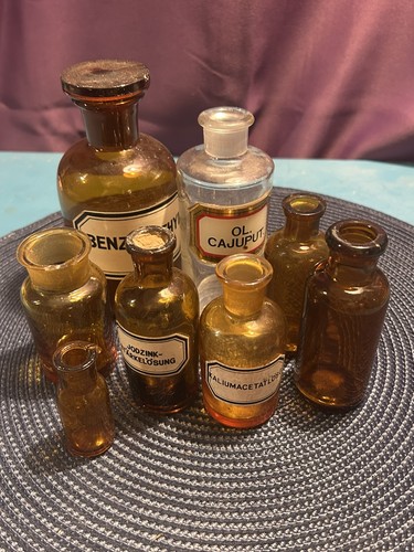 Vintage apothecary bottles job - vintage,