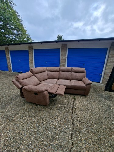 Dfs suede corner sofa - dfs,