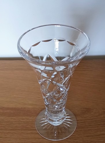 Vintage stuart crystal trumpet - stuart,