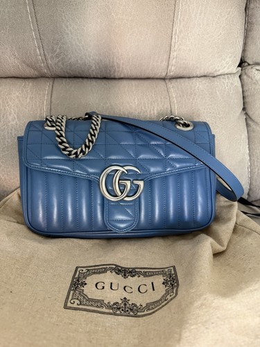 Gucci blue marmont - gucci,