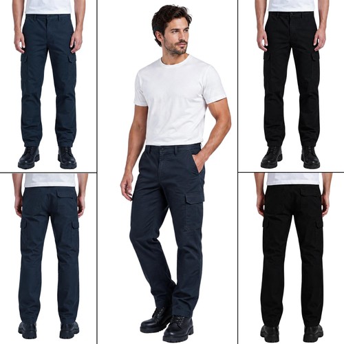 Mens black cargo combat - black,