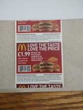 McDonald's Collectable Voucher From 2016. Issued In Hull. £1:99 Valid 5 weeks.