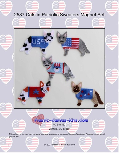 Cats patriotic sweaters - patriotic,