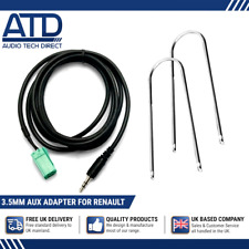 AUX Input Adapter Cable FOR Renault UPDATE LIST Radio 3.5mm Jack MP3 iPod Lead