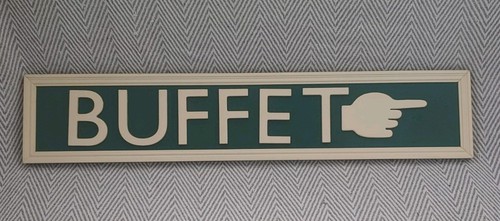 Railway station buffet sign - buffet,