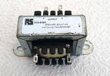 3R 2W Speaker Isolating / Matching Transformer   RS 210-6481  Isolation 2kv Used