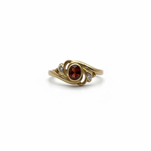 9ct yellow gold natural red - 9ct,
