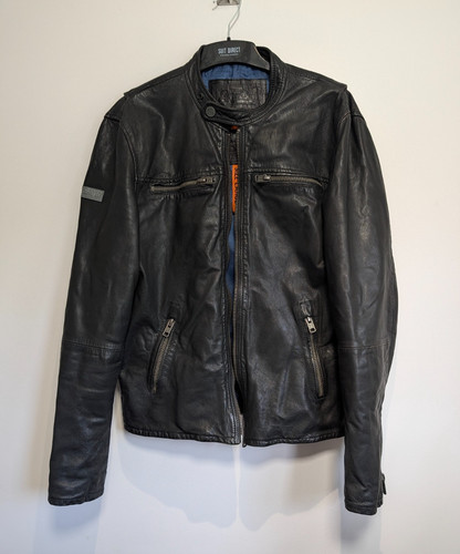 Superdry biker leather jacket - superdry,
