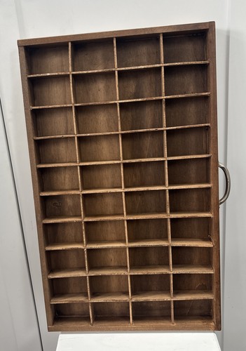Vintage wooden printers tray - wooden,