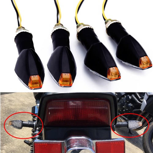 4pcs black motorcycle led turn - motorcycle,