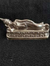 SLEEPING BUDDHA 4 INCH BRASS