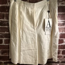 NWT Anne Klein Lined White