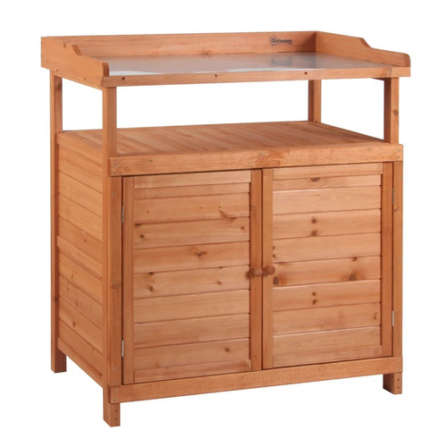 Potting bench table w - 2,