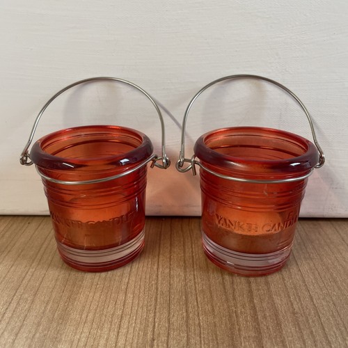 Red yankee candle - yankee, glass