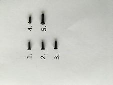 Car key remote / Key Fob replacement screws. 5 sizes.