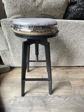 Vintage Breakfast Stool Adjustable Steel Swivel Stool Bar Stool Perching Stool