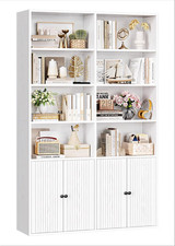 Bookcase with doors - bookcase,