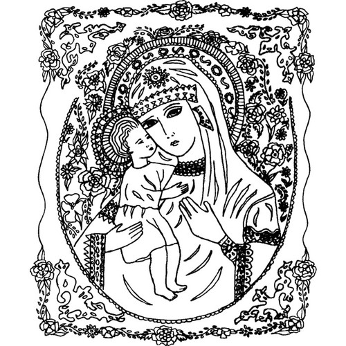 Madonna child unmounted - &,