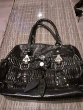 Black Faux Leather Decorative