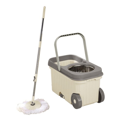 Steel mop and bucket set - mop,