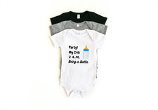 Party at My Crib Baby Bodysuit
